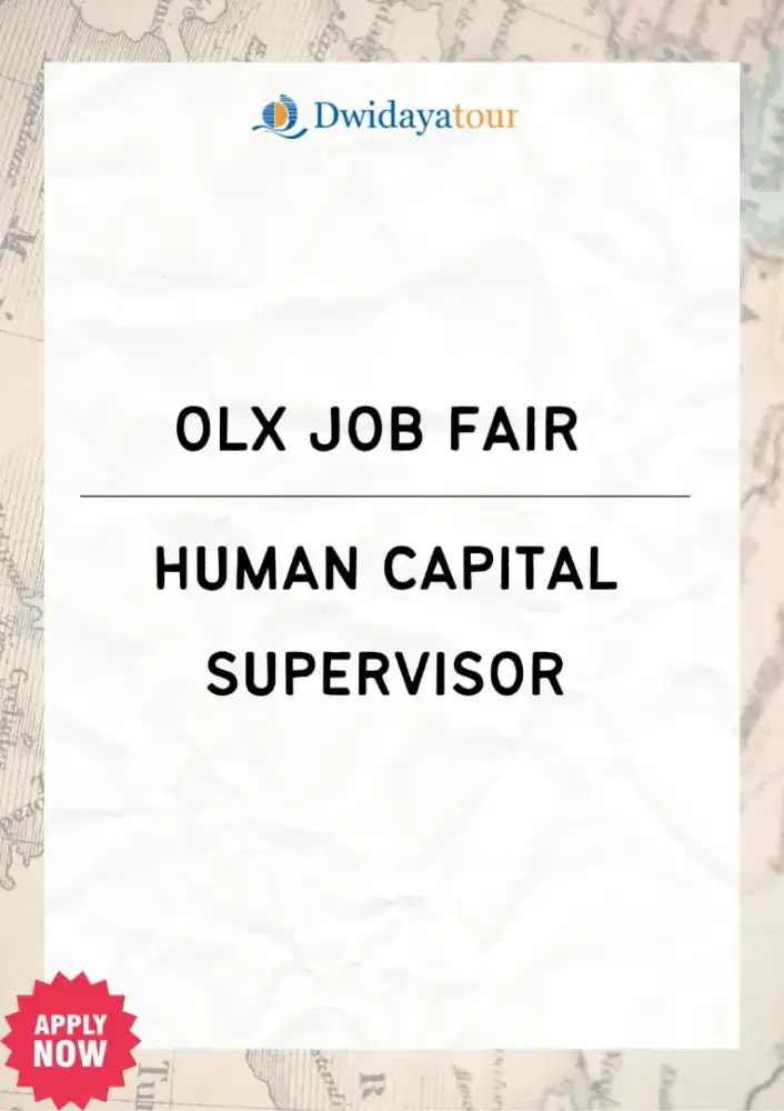 OLXJOBFAIR Human Resource Supervsior