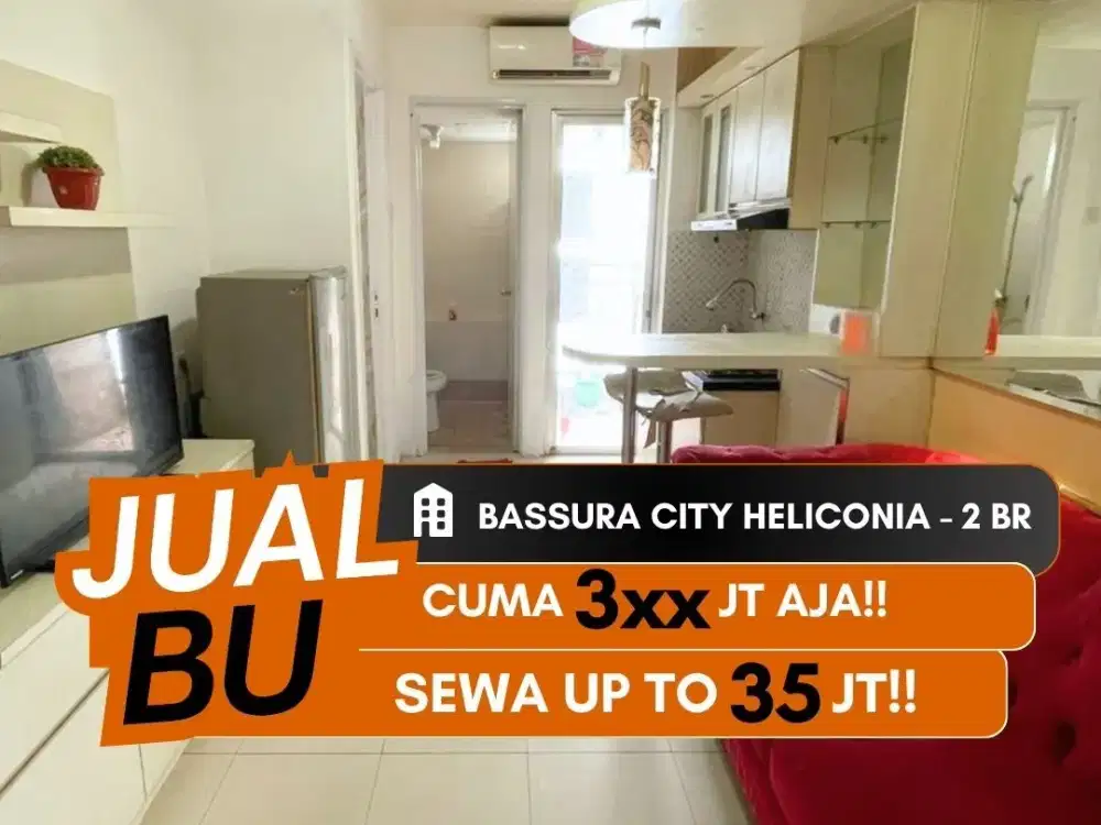 JUAL CEPAT APARTEMEN BASSURA CITY 2BR FURNISHED DEKAT TEBET