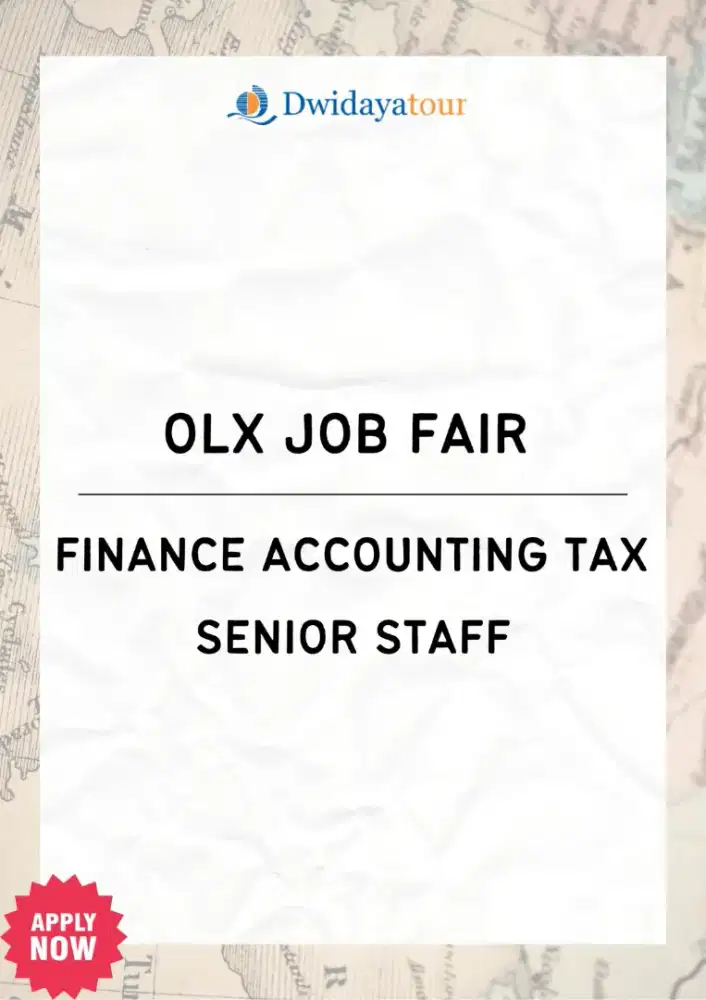OLXJOBFAIR Finance Accounting Tax Senior Staff