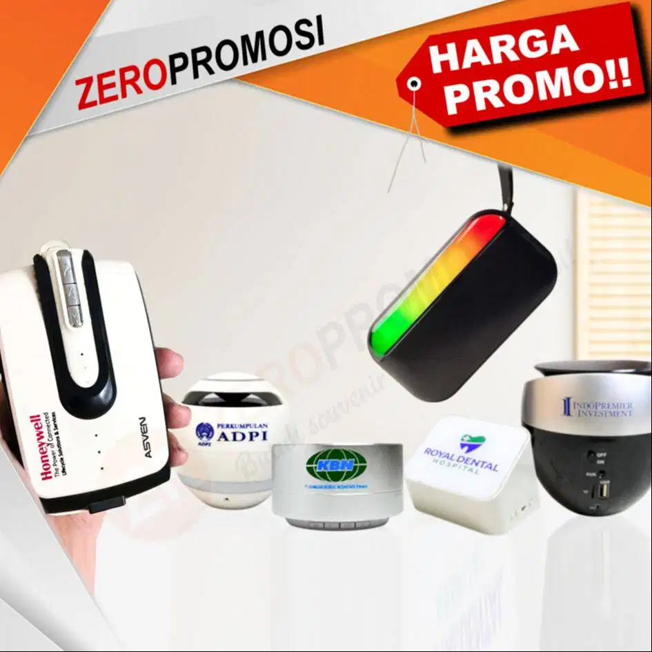 Sedia Aneka Souvenir Bluetooth Speaker Promosi Custom