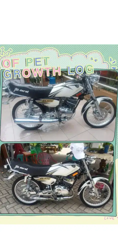 Jual rx king 1994 ss lengkap,ss hidup atas nama sendiri warna asli pth