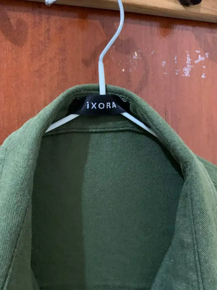 KEMEJA IXORA WANITA OVERSIZED POLOS - ODELE OVERSIZED SHIRT - ARMY