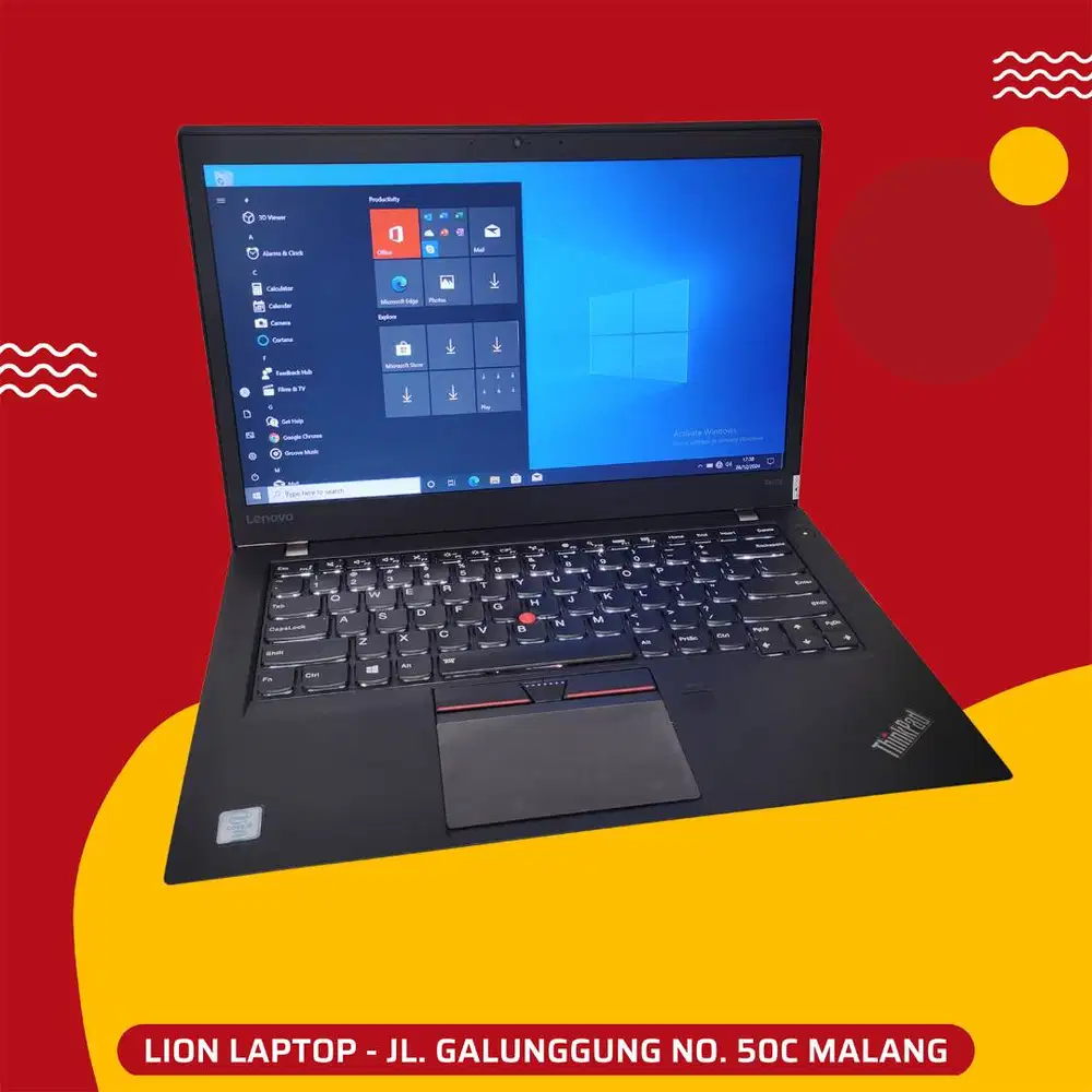 RAM 8GB SSD 256GB Core i5 Slim Lenovo Thinkpad T460s [17|10]