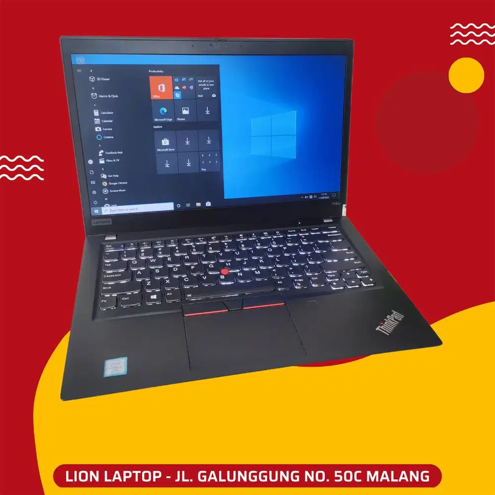 RAM 16GB SSD 512GB Core i5 Slim Lenovo Thinkpad T490s [17|10]