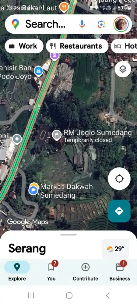Dijual Sawah 45000 m2, Sumedang , berhimpitan dengan restoran JOGLO