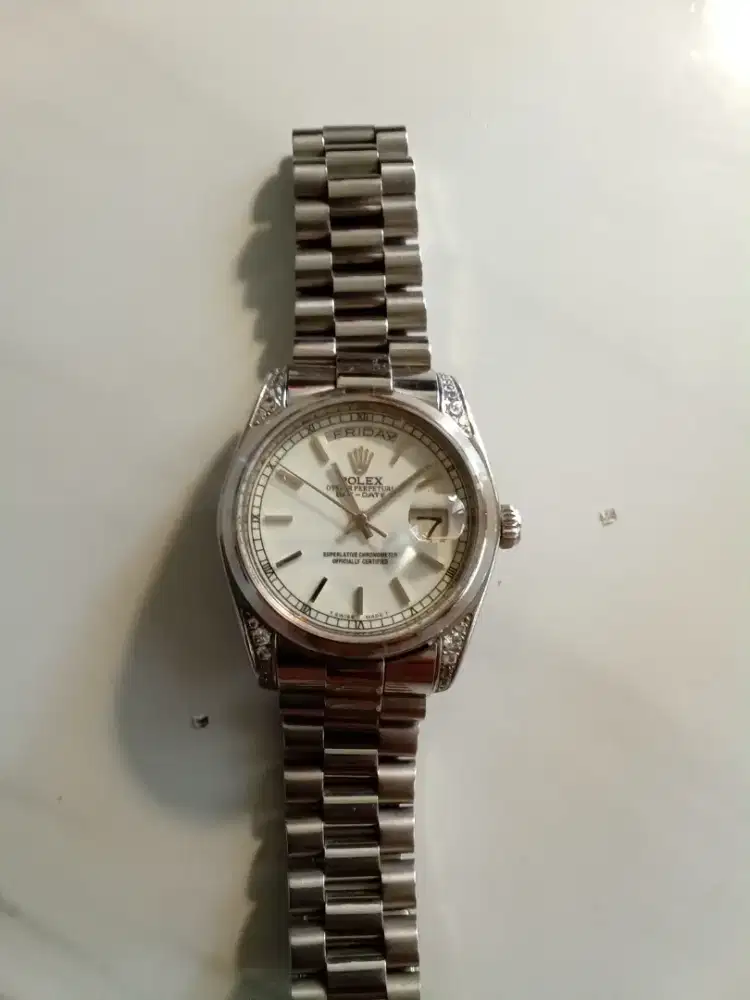 Jam rlx by jf day date white dial