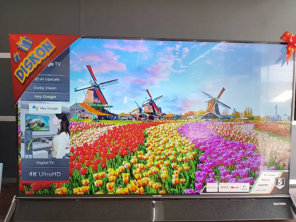 Televisi Polytron | 43 inch | 4K UHD | Google tv