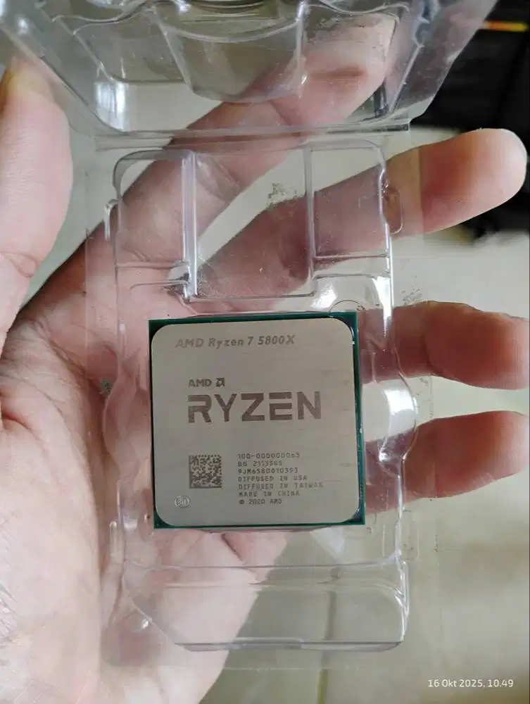 AMD Ryzen 7 5800X Tray 3.8GHz- 4.7GHz 8C 16T 105Watt PCIe 4.0