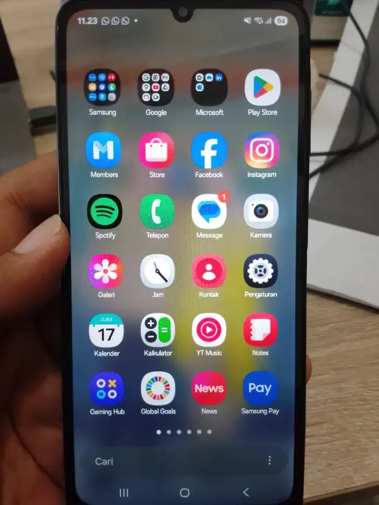 dijual samsunh a07 kondisi lengkap dan mulus 6/64 warna hitam
