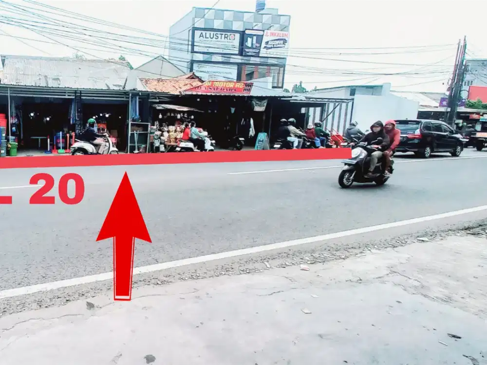 Dijual Lahan 20mx42,5 Pinggir Jalan Raya Hasyim Ashari Pinang Kota Tangerang