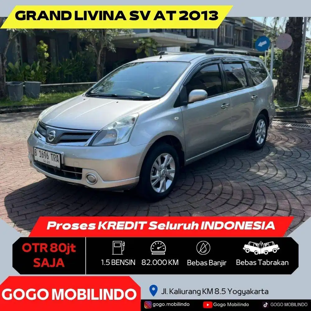 [Dp10jt] Grand Livina SV Matic 2013 ORISINIL MURAH Bisa Kredit