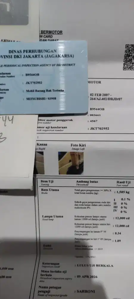 Biro jasa kir dan STNK