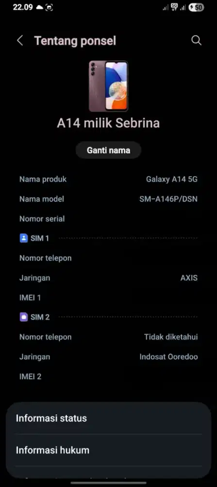 samsung a14 5g  6/128