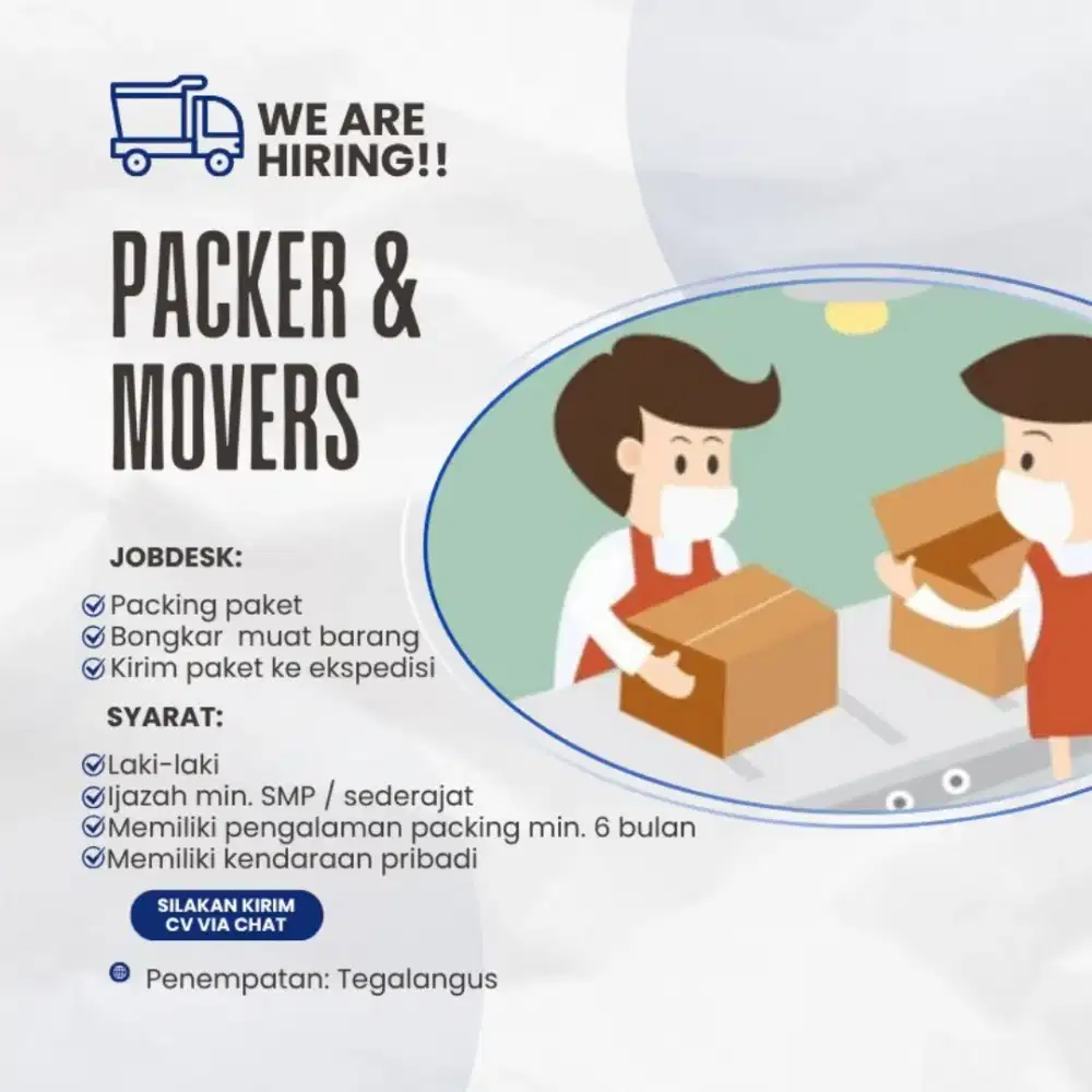 Loker Packing Olshop Laki-laki