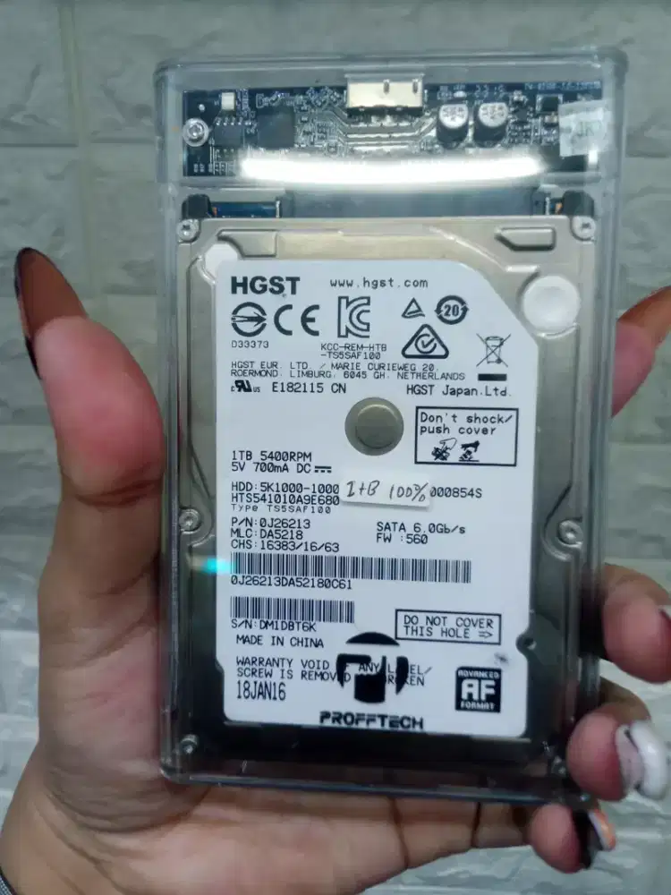 Jual ext hdd HGST 1tb