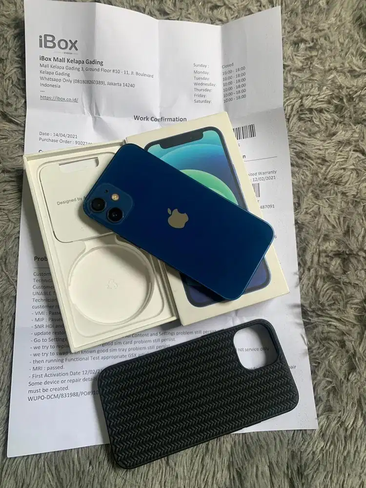 IPhone 12 Mini Blue 128gb replacment ibox