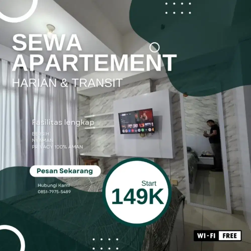 Sewa Apartemen Harian/Transit TREEPARK CITY CIKOKOL Tangerang Termurah