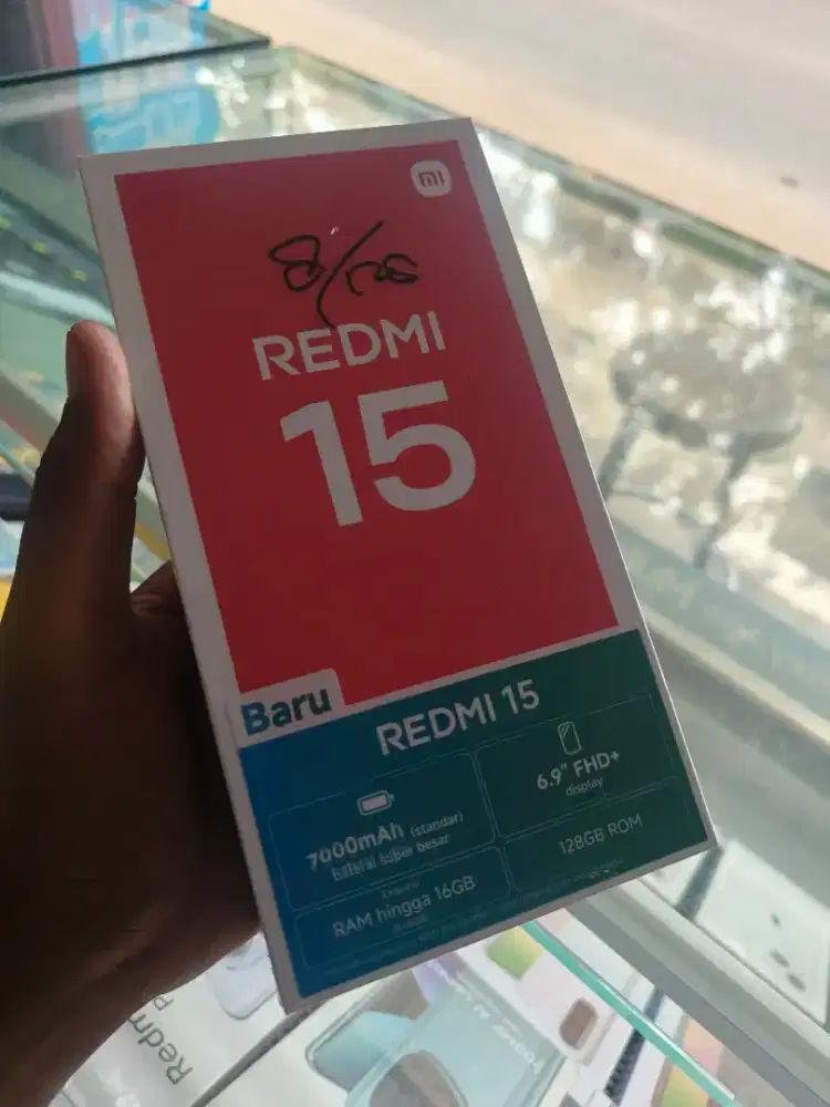 New redmi 15 ram8/128 garansi resmi 1 tahun