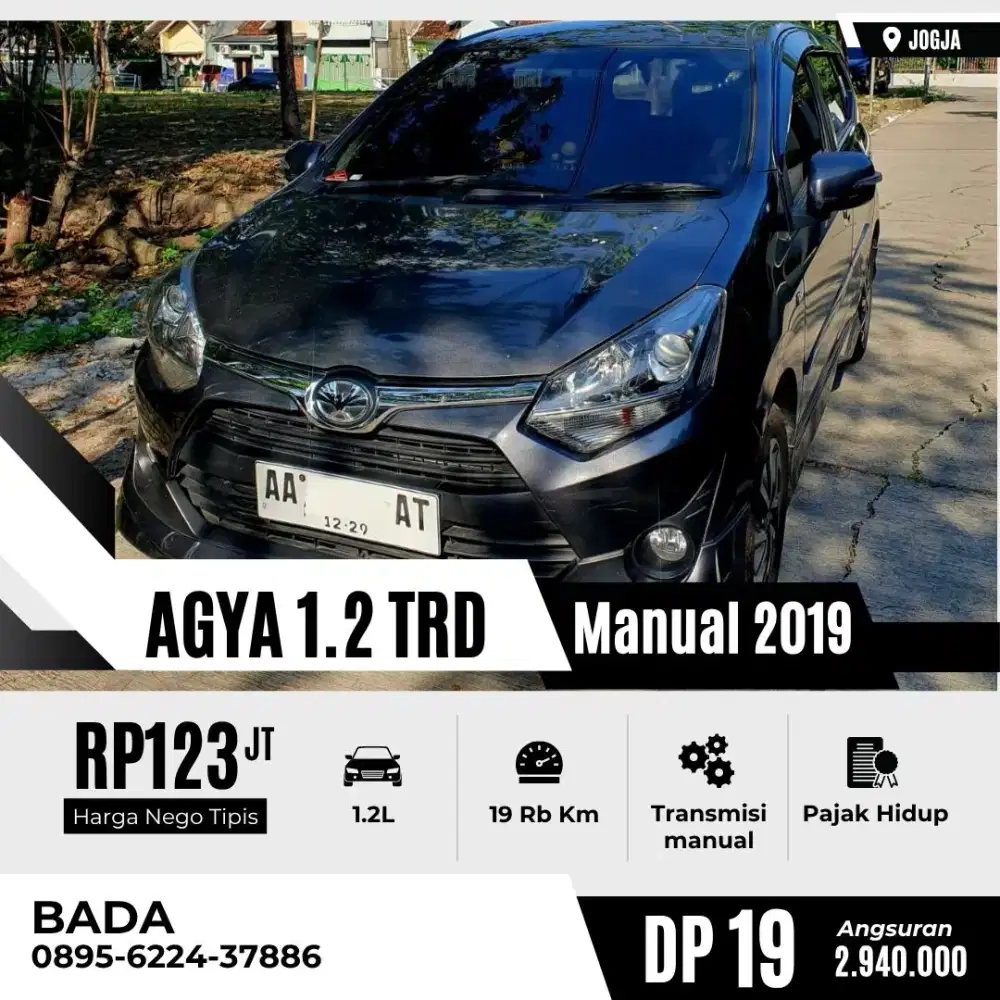 Agya 1.2 TRD Manual
Tahun 2019