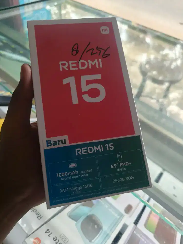 New redmi 15 ram8/256 garansi resmi 1 tahun