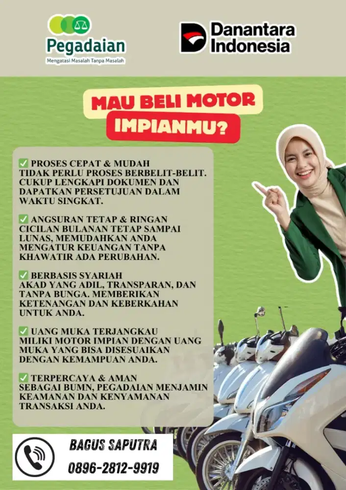 cicilan motor/mobil dengan bunga rendah