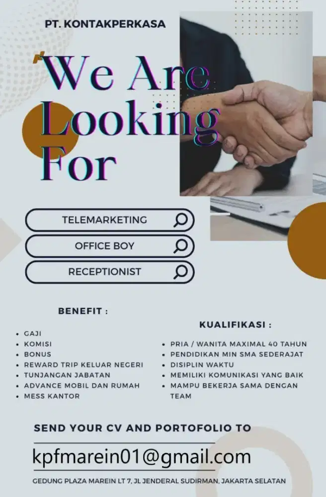 Loker RCP, OB, Telemarketing