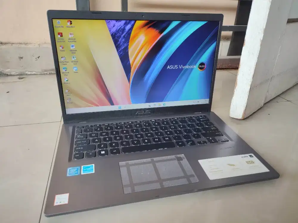 Asus full fitur n4020 ram besar 16gb ssd 256gb FHD backlight finger