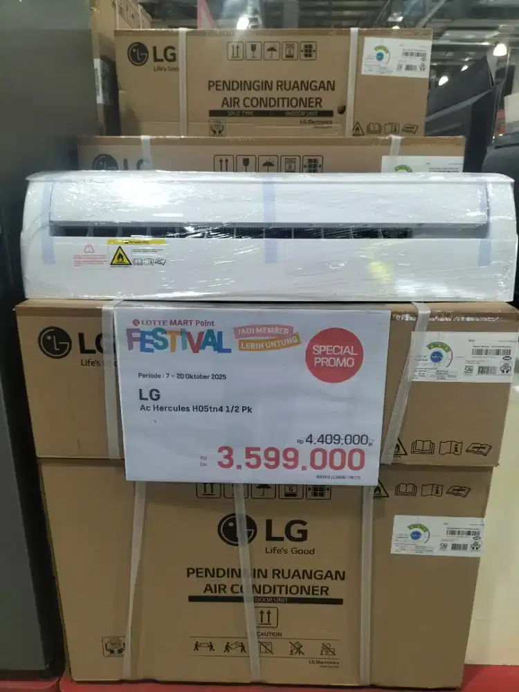 Promo LG Ac Hercules H05tn4 1/2 pk Bisa Dicicil Pake Aeon Fast