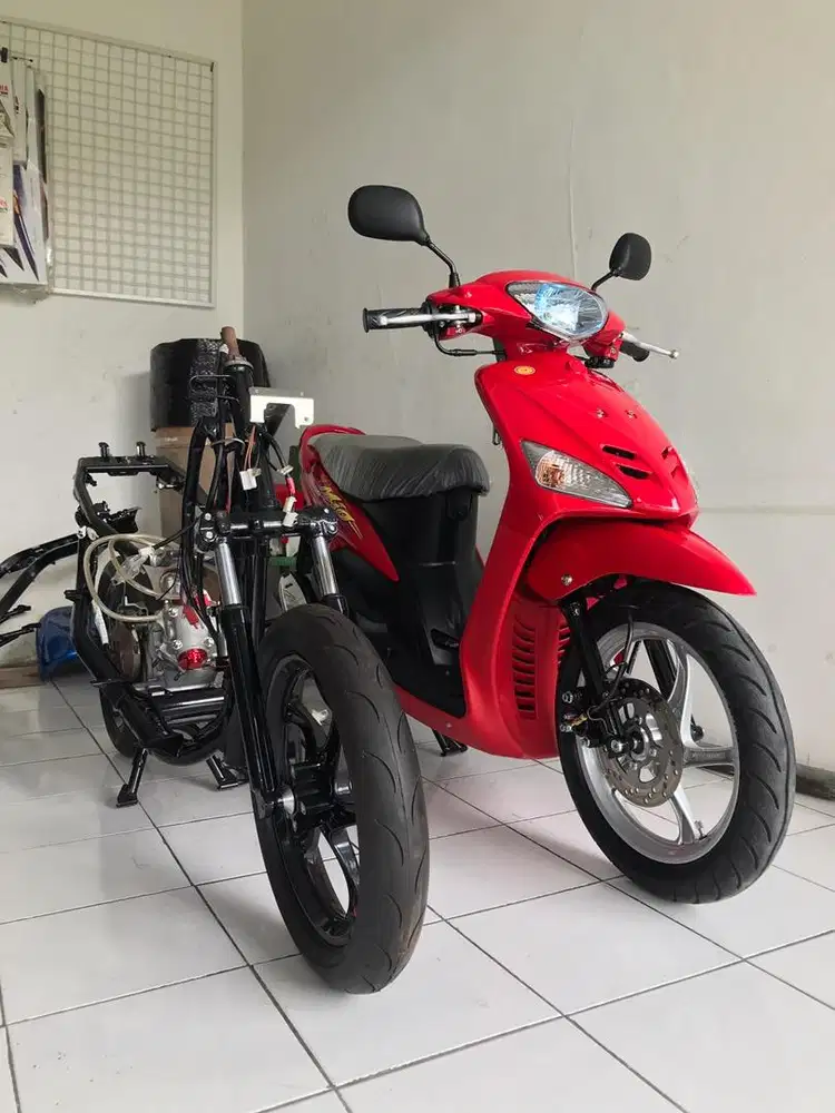 Yamaha Mio sporty 2005 merah cabe asli nonstep restorasi 90%