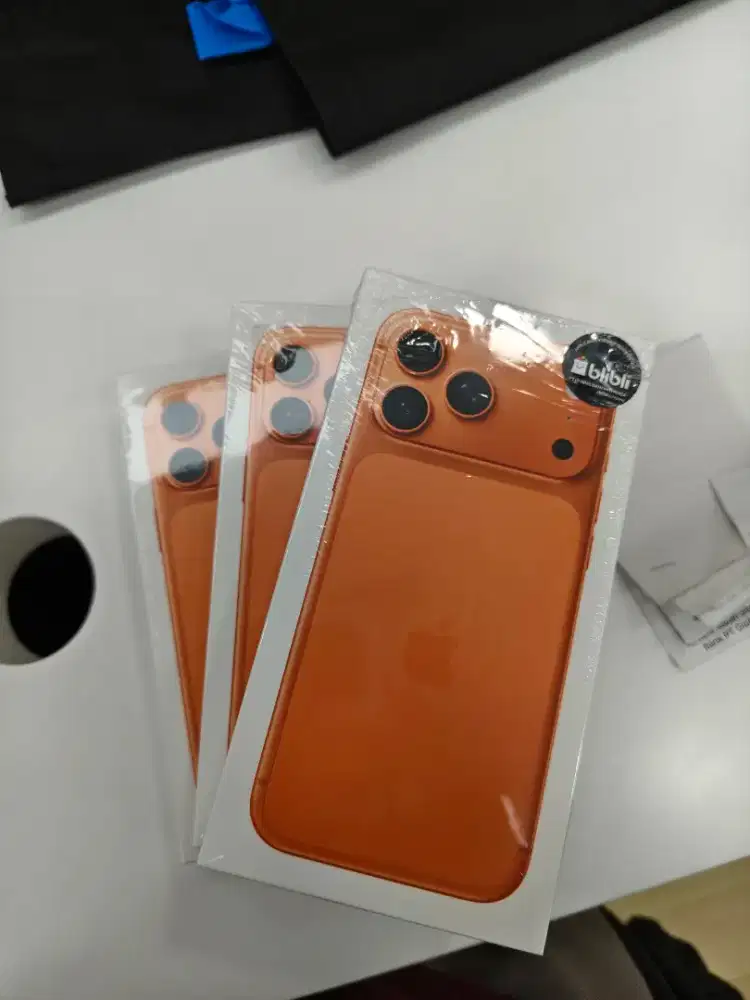 Resmi INDO IPhone 17 Pro Max 256 512 1TB Cosmic Orange