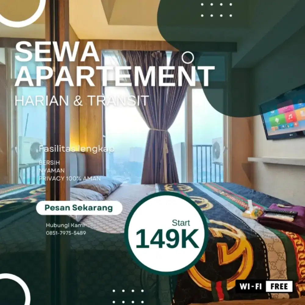 Sewa Apartemen Jakarta Selatan KALIBATA CITY Harian/Transit Termurah