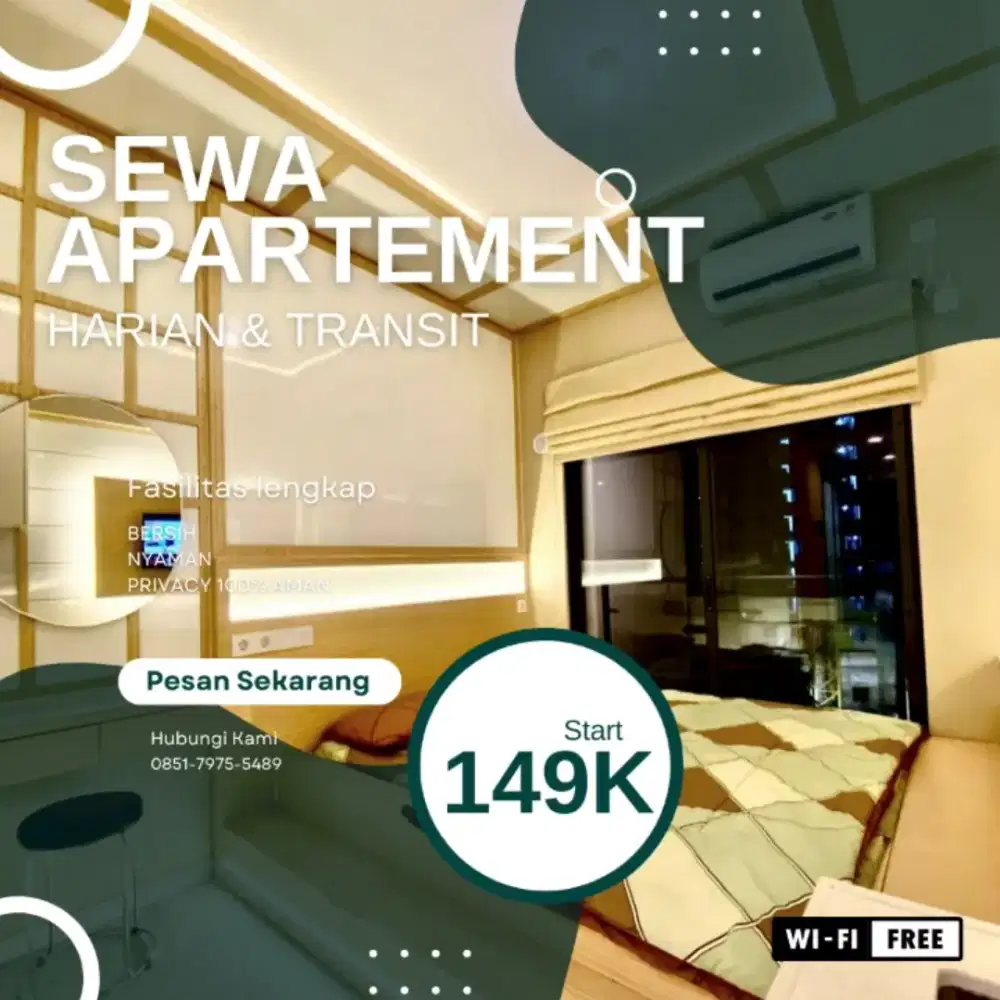 Sewa Apartemen Harian/Transit Jakarta SENTRA TIMUR Termurah