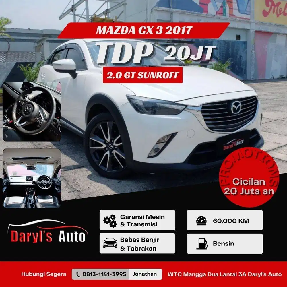 Mazda CX 3 GT 2.0 2017 Sunroof