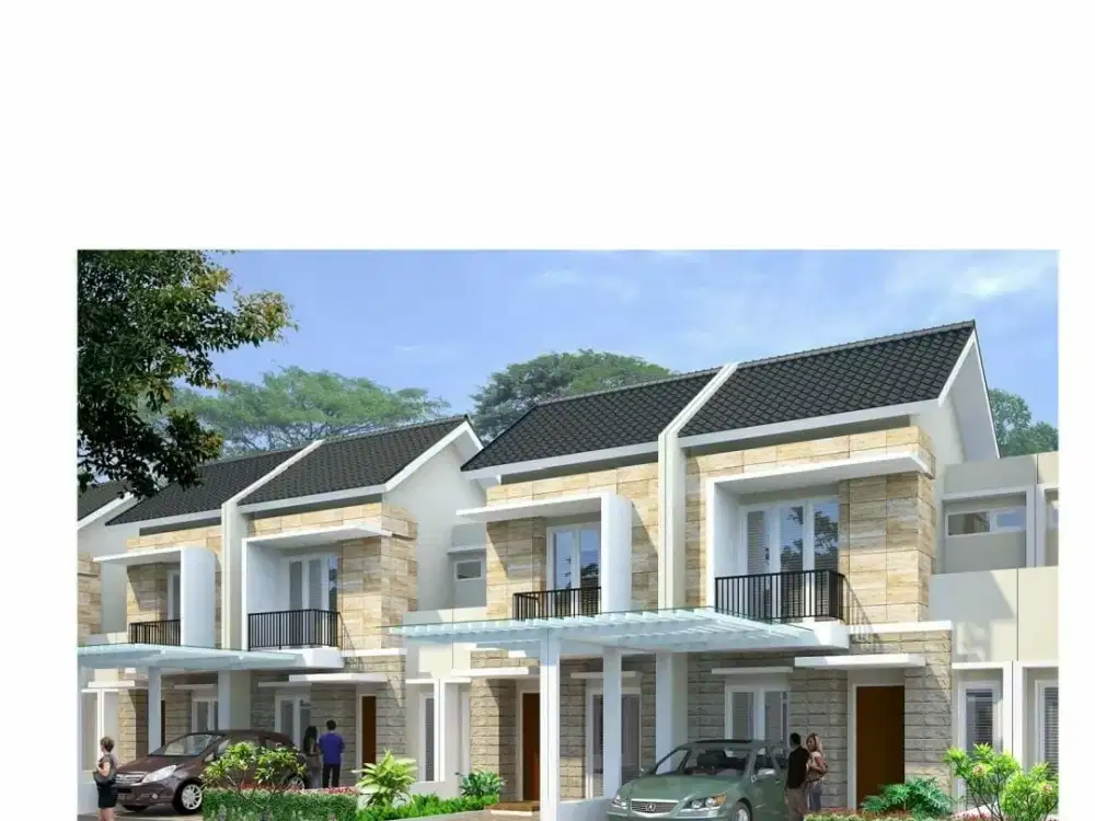 Rumah 2 Lantai Desain Modern Di Cluster Balsa Green