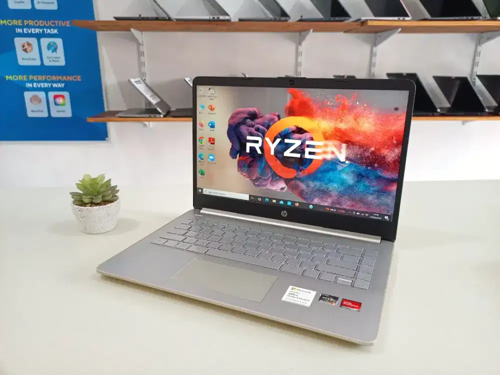 Laptop bekas Hp 14s-FQ1006AU Ryzen 5 5500U Ram 8 GB