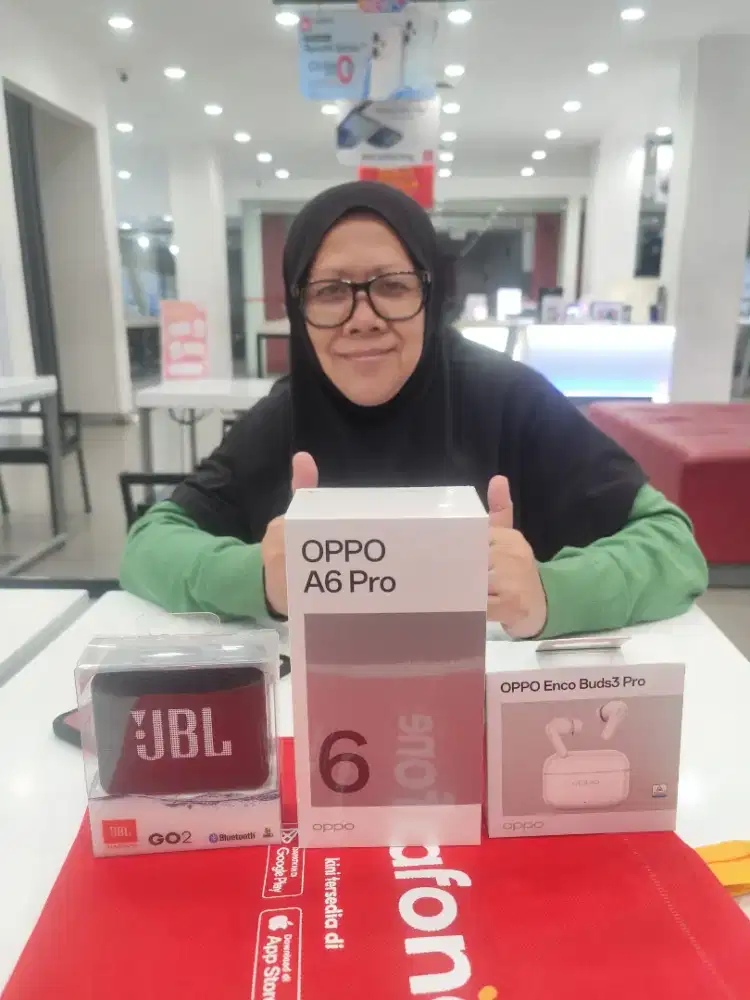 Oppo A6 Pro 4G 8/256GB Gratis Enco Buds3 Pro & Speaker JBL GO2 Orginal