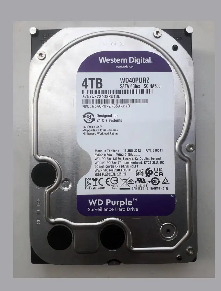 Harddisk Internal untuk PC 4 TB Sentinel 100/100