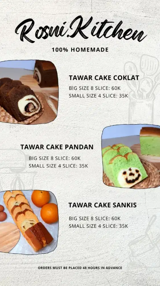 tawar bolu premium terbaru