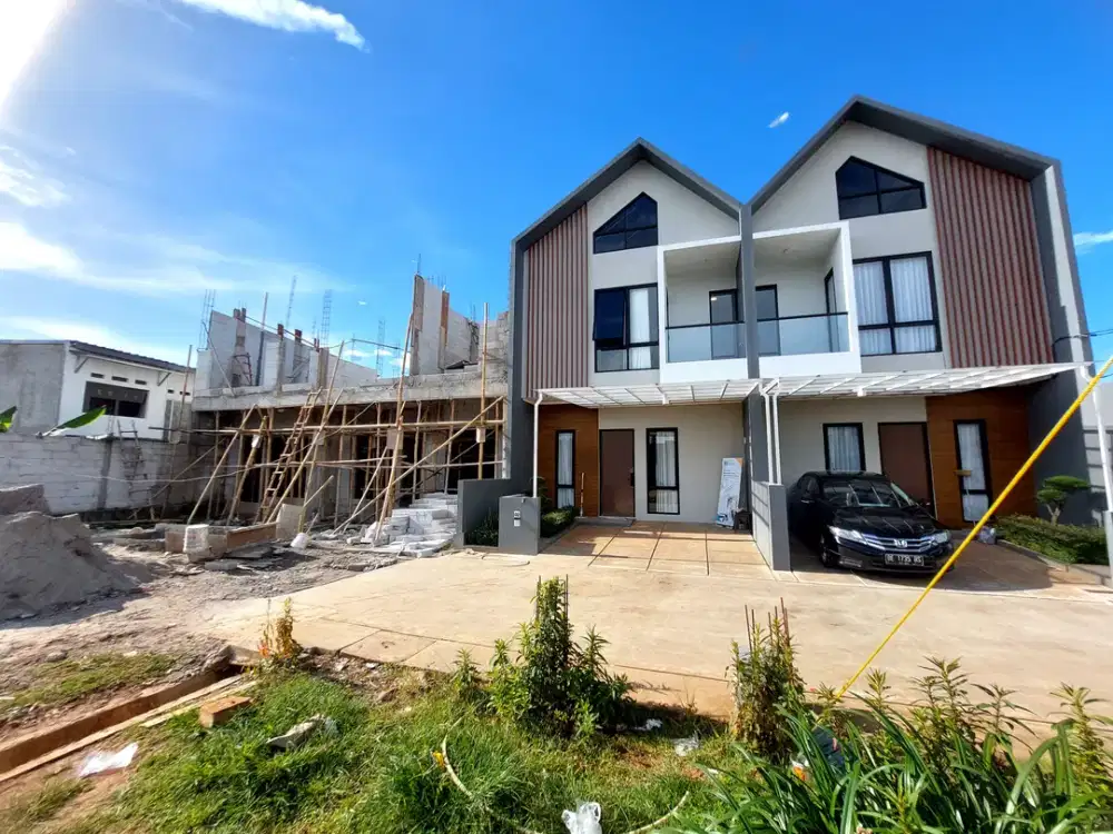 Rumah Skandinavian Modern, Dekat Tol Desari Depok! Siap Huni