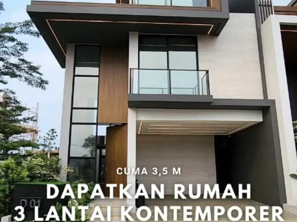 DAPATKAN RUMAH 3 LANTAI KONTEMPORER DI SELATAN JAKARTA