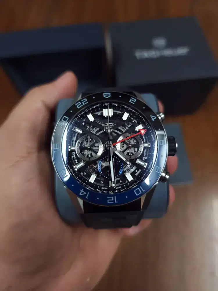 Tag Heuer Carrera Chronograph Heuer02 Batman Rubber LNIB2022