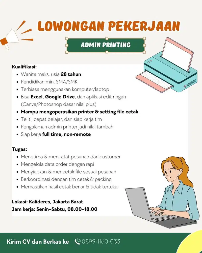 Admin Printing dan edit