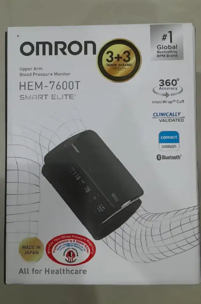 Omron Blood Pressure HEM-7600T Tensimeter digital + Bluetooth