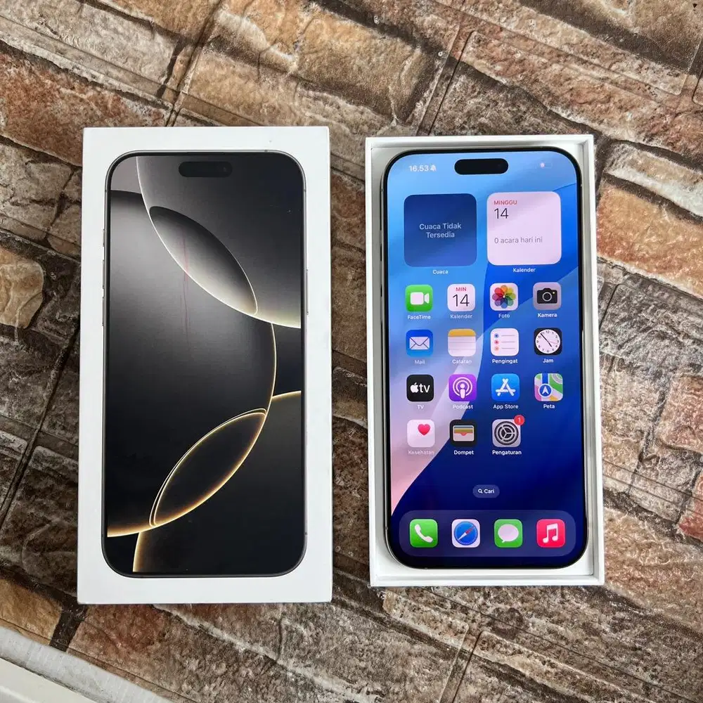 Iphone 16 pro max 512 GB inter terdaftar beacukai