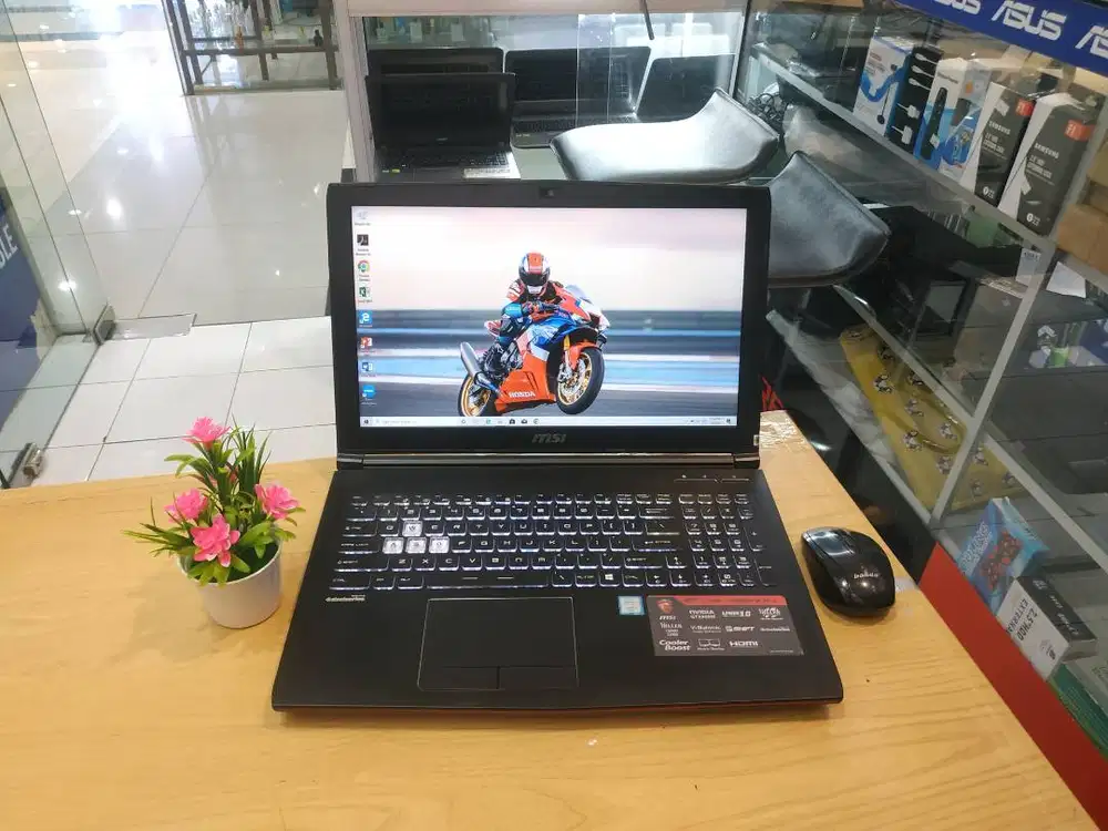 JUAL LAPTOP GAMING MSI GP62 CORE i7 RAM 16GB SSD 256GB NVIDIA