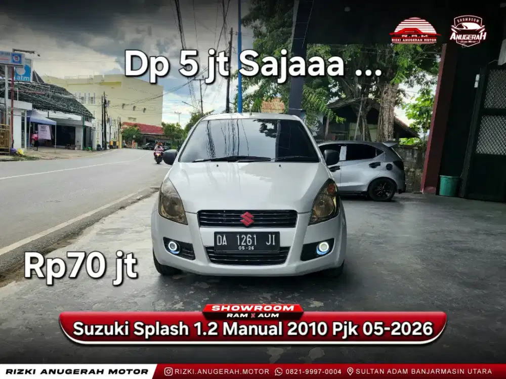 Dp 5jt Suzuki Splash 1.2 MT 2010 Pjk 05-2026