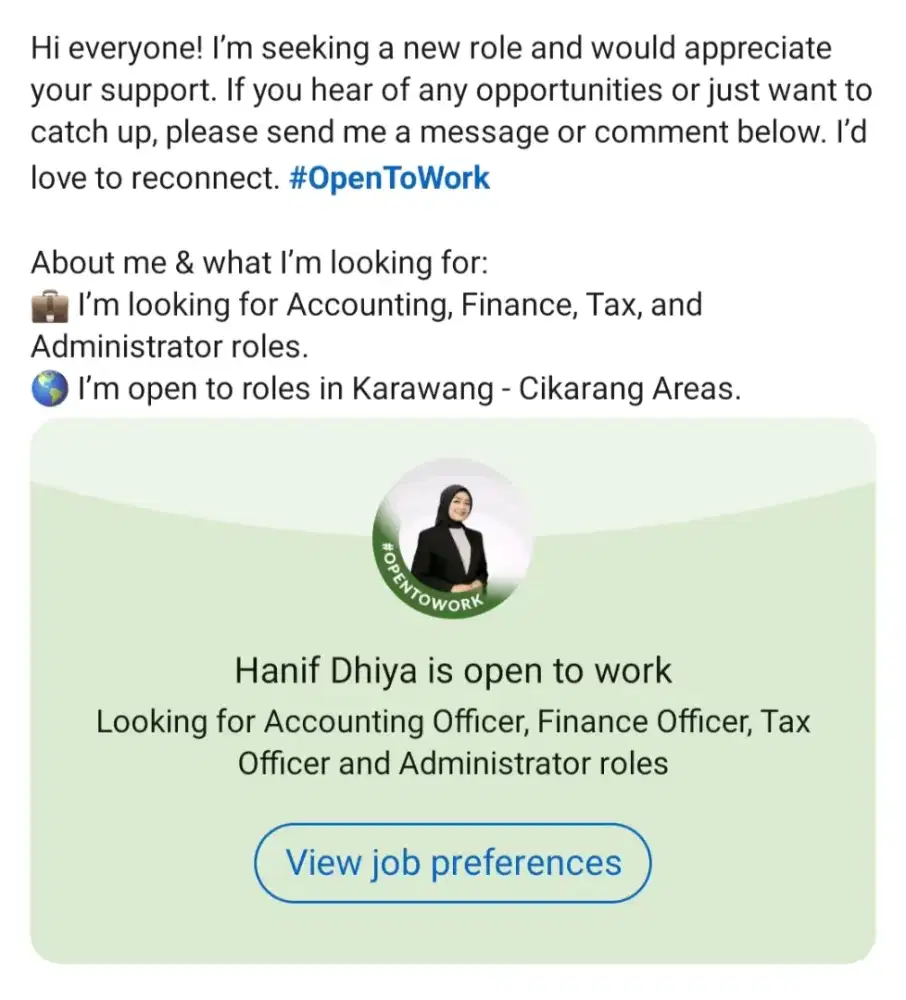 I'm Looking For Job Opportunities For Accounting/Finance Roles.