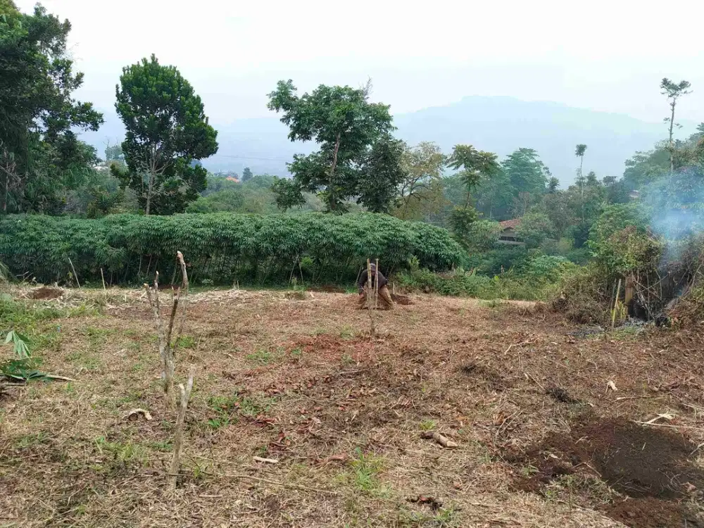 Tanah murah pinggir jalan untuk villa kebun masuk mobil searah wisata pengalengan