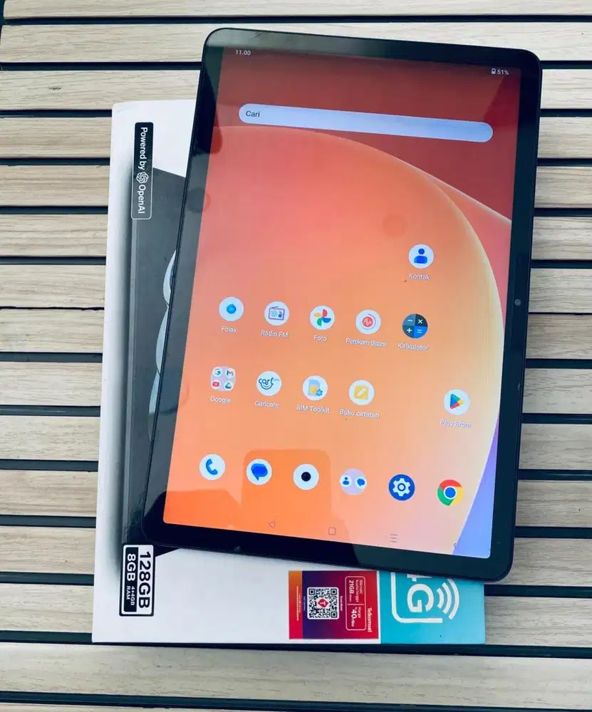 Infinix tab xpad (4+4/128) bisa pake kartu