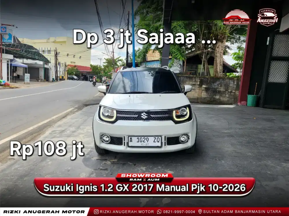 Dp 3jt Suzuki Ignis 1.2 GX MT 2017 Pjk 10-2026
